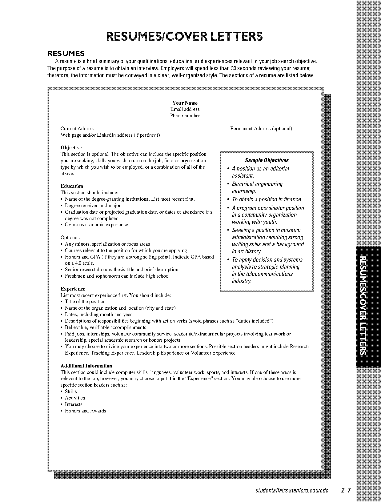 technical experience resume sample